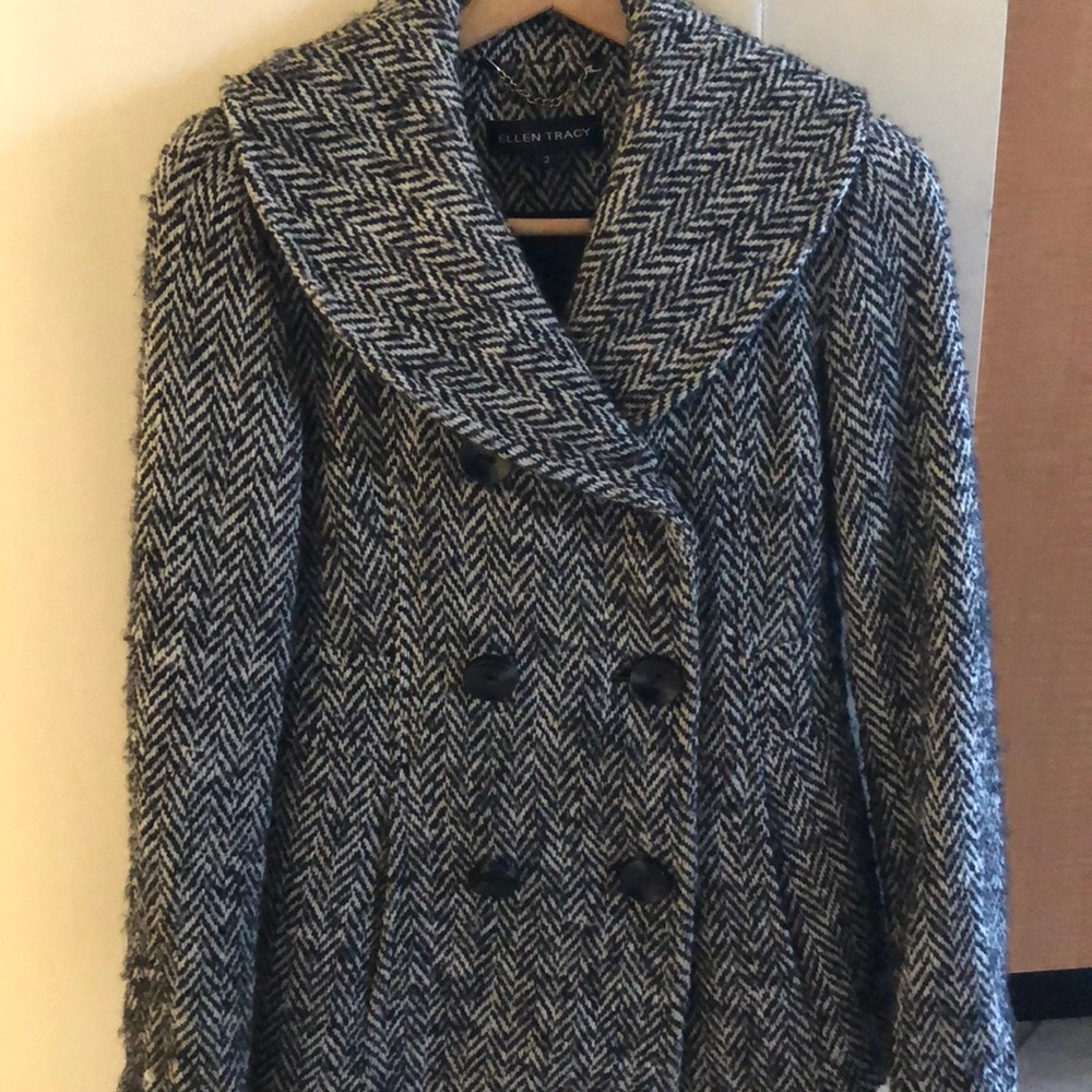 Ellen Tracy Herringbone Jacket